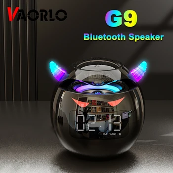 VAORLO G9 Mini 5,1 Bluetooth Zvučnik Audio Led Bljeskalica Noćni Alarm Subwoofer Music TF Player HD Mikrofon Hands-free