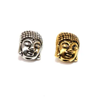 Veleprodaja 10*8 mm Kreativno Osmijeh Buddha Glava Perle, Metalni Cink Legura Razuporne Perle Za Izradu Nakita Narukvica i Ogrlica 20 kom