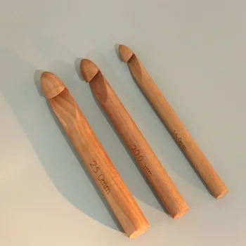 Velika Bambus Kuke za Kukičanje Igle Velike Veličine 15 mm 20 mm 25 mm Debelo Pređe DIY Obrt za Šivanje, Pletenje i Tkanje