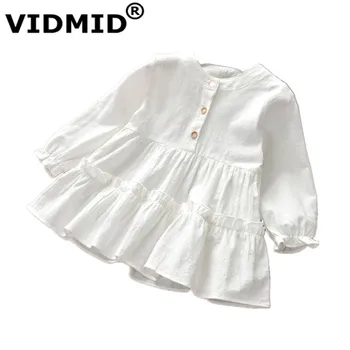VIDMID/ nove haljine s dugim rukavima za djevojčice, dječje хлопковая odjeća, proljeće-jesen haljine, haljine za djevojčice, dječje haljine 7071 04