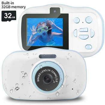 Vodootporne Dječje Skladište 1080P Mini Селфи Dječja Igračka Digitalne Kamere 32G Kamkorder Igračka Djeca Dječaci Djevojčice Poklon Za Rođendan