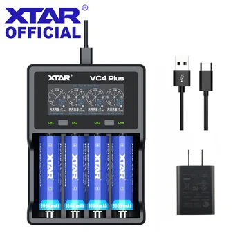 XTAR Punjač baterija 18650 VC4 PLUS Qucik Punjenje 14650 18350 18490 18500 18700 26650 22650 20700 21700 Punjač