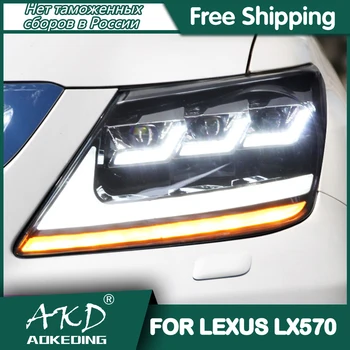 Za LEXUS LX570 Lampe 2009-2015 Auto Pribor Za Maglu Dnevna Podvozje Svjetla DRL H7 LED Биксеноновая Lampa LX570 Svjetla