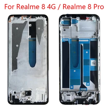 Za OPPO Realme 8 Pro RMX308 Realme 8 4G RMX3085 1 Prednji Okvir Kućišta Okvir Poklopac za LCD ploča