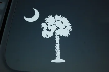 Za palminog drveta Zastava Južne Karoline Dlan vinil naljepnica Naljepnica (V280) Odaberite veličinu! Stil vozila