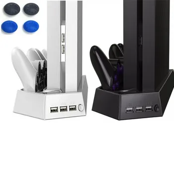 Za Playstation DualShock 4 4 Kontroleri Vertikalni Stalak Ventilator Hladnjaka Dvostruko Punjenje Postaja Za Pohranu PS4 Hlađenje Punjenje
