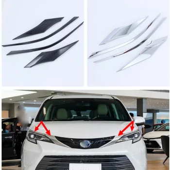 Za Toyota Sienna 2022 Auto Prednje Svjetlo Lampe Za Obrve Ukrasne Trake Poklopac Završiti Stil Eksterijera Auto Letvice 4 kom