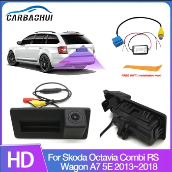 Za Škoda Octavia Combi RS Karavan A7 5E 2013 ~ 2018 HD sigurnosna stražnja kamera Umjesto originalnim tvorničkim olovke prtljažnika hd Kamera CCD
