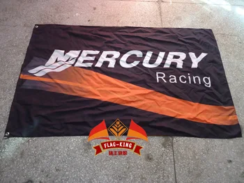 zastava mercury racing, zastava broda i automobilskih motora, zastava kralja