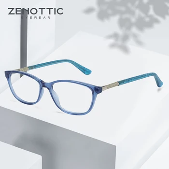 ZENOTTIC Acetat Mačka Oko Okvira Za Naočale Ženske Prozirne Berba Optički Naočale Za Kratkovidnost CR-39 Leće Recept sunčane Naočale