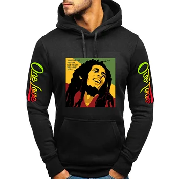 Ženska/Muška Majica s kapuljačom Bob Marley Legendarni Reggae Harajuku, Хлопковая Majica Sa po cijeloj površini, Zimska Modna Casual Majica Sa Dugim Rukavima, Slobodan Sportski Top