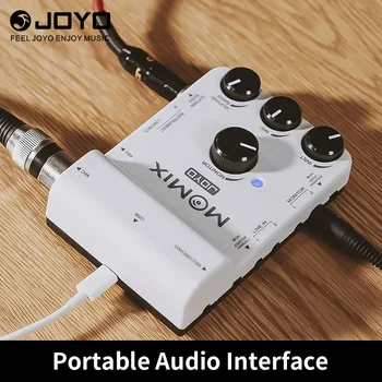 Аудиоинтерфейс JOYO MOMIX OTG za prijenosne snimanje uživo sa podrškom za mikrofon/gitara /bas /tipkovnica /E-bubanj