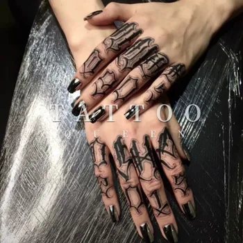 Водоустойчивая privremena tetovaža naljepnica Gotičke tetovaže Riječi za tetoviranje tattoo naljepnice prsta flash-tetovaža lažne tetovaže