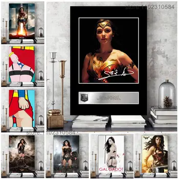 Галь Гадот, Wonder_Woman Film Plakat Zid Knjige O Umjetnosti Platnu Plakati Ukras Plakat Personalizirani Poklon Moderna Obitelj spavaća soba s Javnošću