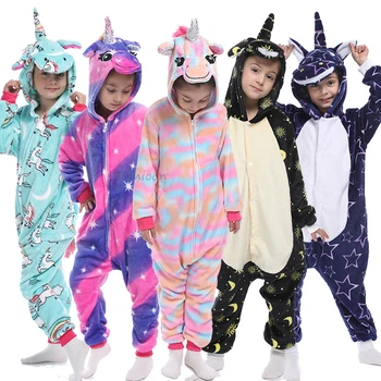 Кигуруми Životinja Jednorog Pidžama Dječje Zimske Odjeće Za Spavanje Кугуруми Jednorog Pidžama Bodys Anime Odijela S Panda Kombinezon