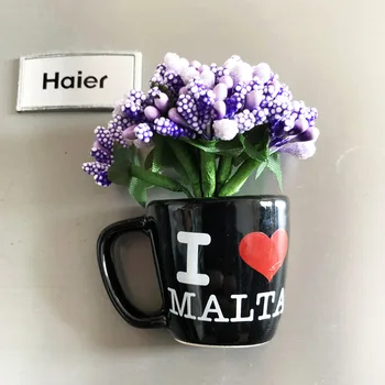 Мальтийские kreativna keramičke magnete na hladnjak za turizam nezaboravne ukrasne obrta cvjetni naljepnice s porukom o šalica vode