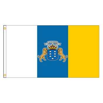 ФЛАГДОМ 3x5 metara 90x150 cm Španjolska Španjolski zastava Kanarskih otoka